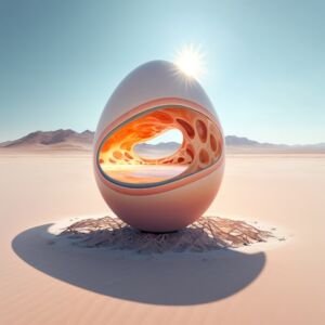 یک پوسته تخم مرغ