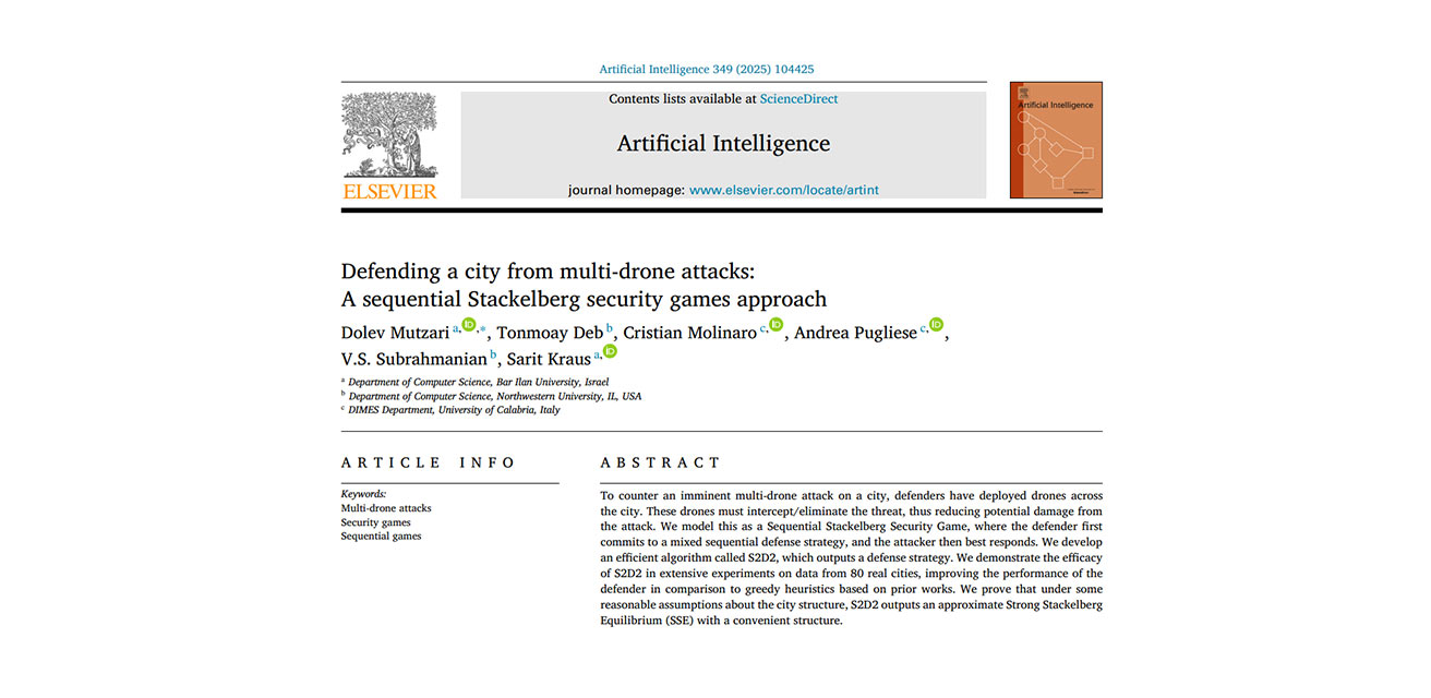 دفاع از شهرها در برابر حملات پهبادی با الگوریتم