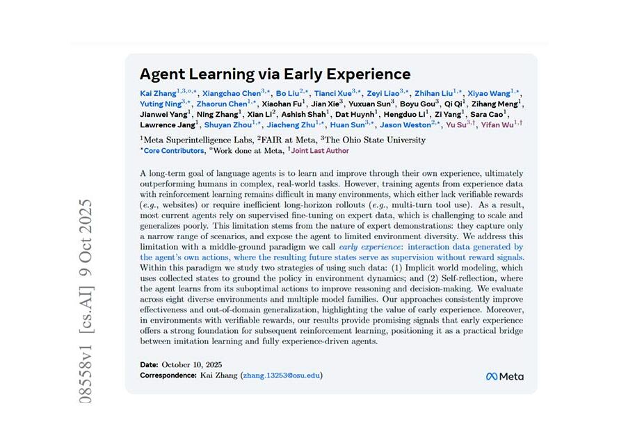 مقاله متا - یادگیری عامل