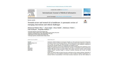 مقاله هوش مصنوعی در پزشکی